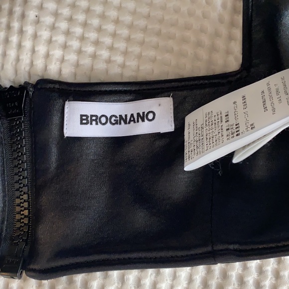 Brognano Leather bra top - Picture 4 of 7